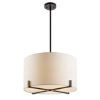 Suspension Azra de SAFAVIEH Lighting - 20 x 20 x 11 cm - Bronze huilé - 20 cm (L) x 20 cm (P) x 47 cm (H)