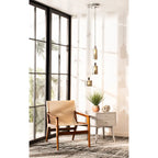 SAFAVIEH Lighting Akila Pendant - 13.8 x13.8 x26.5-80.5  - Grey/Light Grey - 14Wx14Dx81H