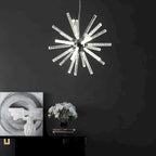 SAFAVIEH Lighting Gerfriede 84-inch Modern Sputnik Adjustable LED Pendant - 19  W x 19  L x 22-84  H