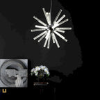 Suspension LED réglable SAFAVIEH Lighting Gerfriede 84 pouces, style Sputnik moderne - 19 po L x 19 po l x 22-84 po H