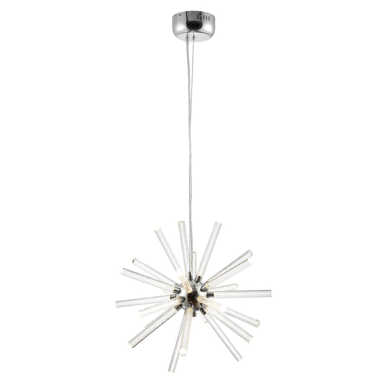 Suspension LED réglable SAFAVIEH Lighting Gerfriede 84 pouces, style Sputnik moderne - 19 po L x 19 po l x 22-84 po H