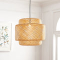 SAFAVIEH Typhanie 20-inch Pendant Light - 19 In. W x 19 In. D x 11 In. H - Natural - 20Wx20Dx18H