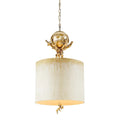 Kitchen Pendant Drum Shade ivory Gold Silver By Lucas McKearn