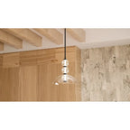 Suspension Elway à DEL intégrée noir mat