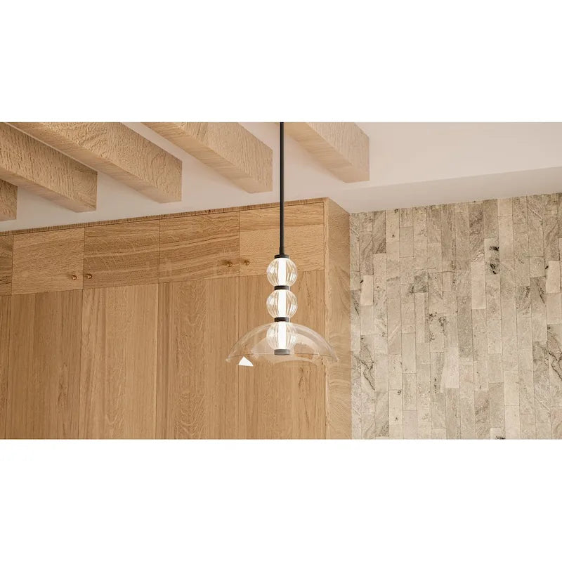 Suspension Elway à DEL intégrée noir mat