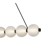 Lustre linéaire Clarendon à DEL intégrées, noir mat