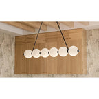 Lustre linéaire Clarendon à DEL intégrées, noir mat