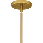 Mini-suspension Eslinger à une lumière, finition or brossé