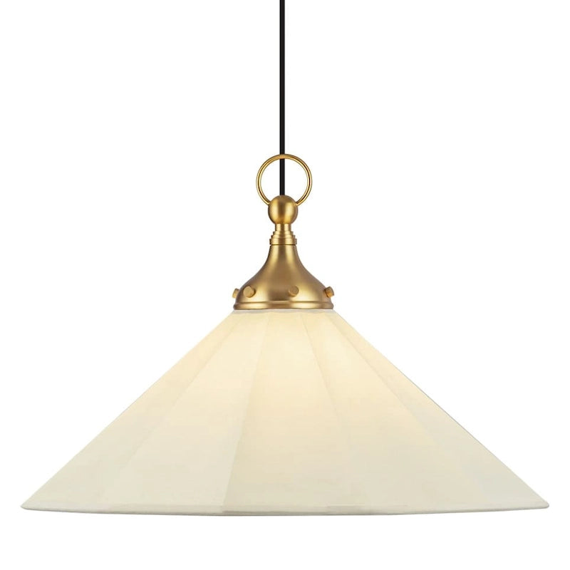 Alora Lighting PD447120 Ellen 20  Wide Pendant with Linen Shade