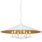 Suspension Z-Lite 1953-32 Rialto à 6 lumières, 81 cm de large