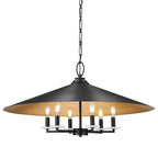 Suspension Z-Lite 1953-32 Rialto à 6 lumières, 81 cm de large