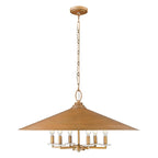 Suspension Z-Lite 1953-32 Rialto à 6 lumières, 81 cm de large