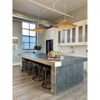 Suspension Z-Lite 1953-32 Rialto à 6 lumières, 81 cm de large