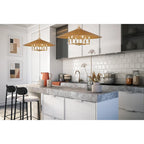 Suspension Z-Lite 1953-32 Rialto à 6 lumières, 81 cm de large