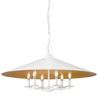 Suspension Z-Lite 1953-32 Rialto à 6 lumières, 81 cm de large