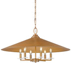 Suspension Z-Lite 1953-32 Rialto à 6 lumières, 81 cm de large