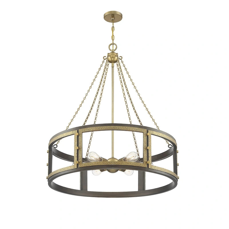 Suspension Savoy House Lakefield à 6 lumières, 86 cm de large