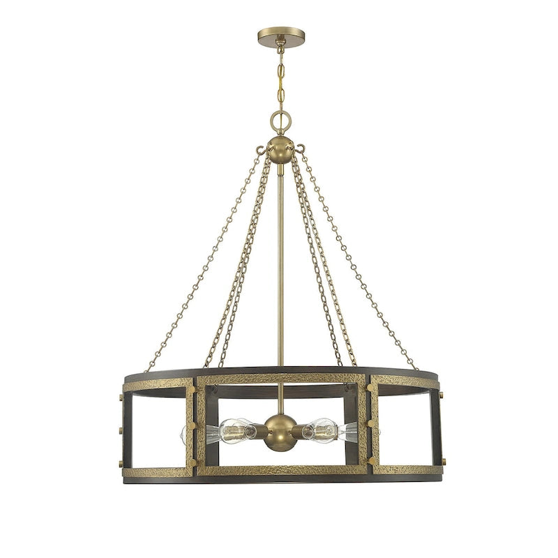 Suspension Savoy House Lakefield à 6 lumières, 86 cm de large