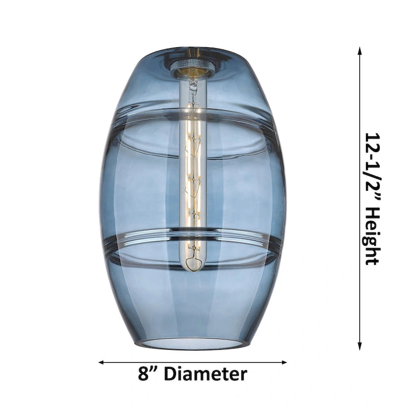 Suspension Innovations Lighting 616-1S 9 8 Vaz, mini-suspension Vaz de 8 pouces de large