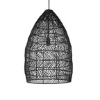 Suspension Uttermost 21588 Nandi 15 pouces de large avec abat-jour en rotin