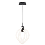 Suspension abstraite LED Knot 3 lumières 10 pouces de large WAC Lighting PD-27413-35 -