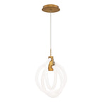 Suspension abstraite LED Knot 3 lumières 10 pouces de large WAC Lighting PD-27413-35 -