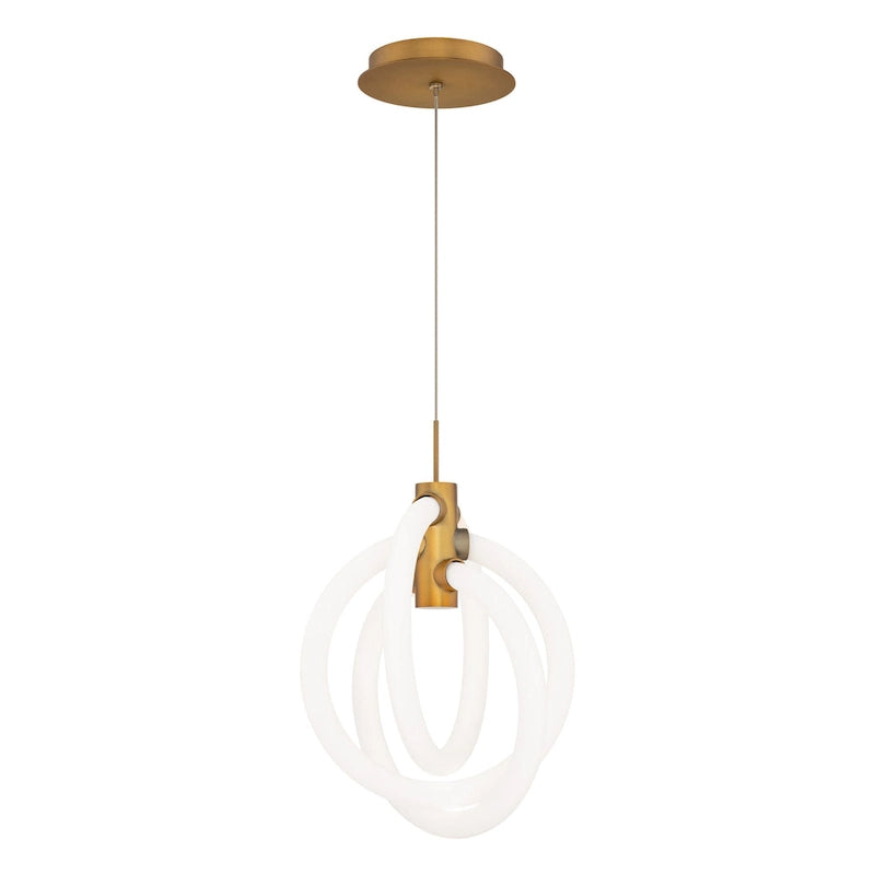 WAC Lighting PD-27413-35 Knot 3 Light 10  Wide LED Abstract Pendant -