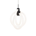 Suspension abstraite LED Knot 3 lumières 10 pouces de large WAC Lighting PD-27413-35 -