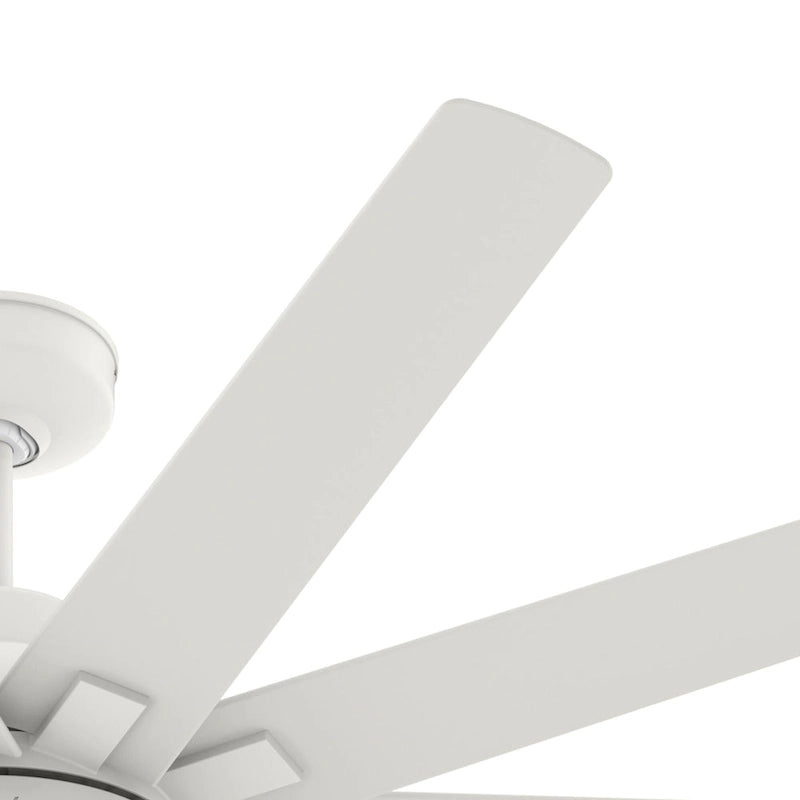Ventilateur de plafond Hunter 60 Overton pour milieux humides, avec éclairage LED et commande murale - Style moulin à vent, transitionnel, moderne - ENERGY STAR