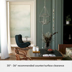 Suspension Hunter 15 Indria à 3 lumières - Salle à manger, Îlot, Entrée - Style industriel, transitionnel, géométrique