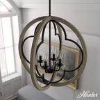 Hunter 24  Gablecrest 4-Light Pendant - Kitchen Island, Dining Room, Entry - Farmhouse, Transitional, French Country, Distressed