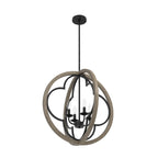 Suspension Hunter 24 Gablecrest à 4 lumières - Îlot de cuisine, salle à manger, entrée - Style campagnard, transitionnel, campagne française, aspect vieilli