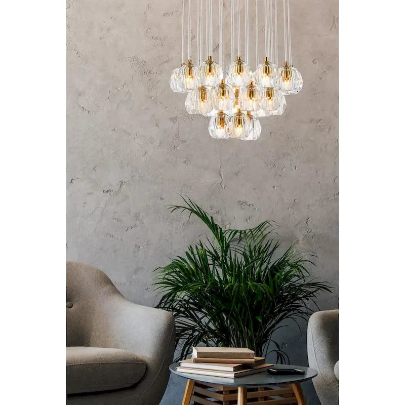 Suspension Ella 19 pouces à 24 lumières - Non disponible