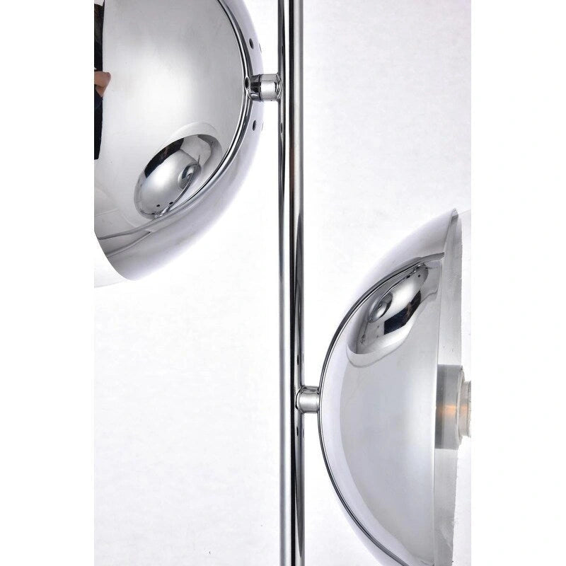 Suspension moderne à deux lumières de 43 cm (17 pouces) à double bulle avec verre transparent