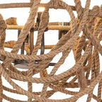 Suspension 4 lumières Elk Home Macon Natural en matériaux naturels