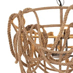 Suspension 4 lumières Elk Home Macon Natural en matériaux naturels