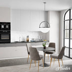 Suspension Hunter Wedgefield à 4 lumières - Salle à manger, Entrée - Géométrique - Transitionnel, Contemporain