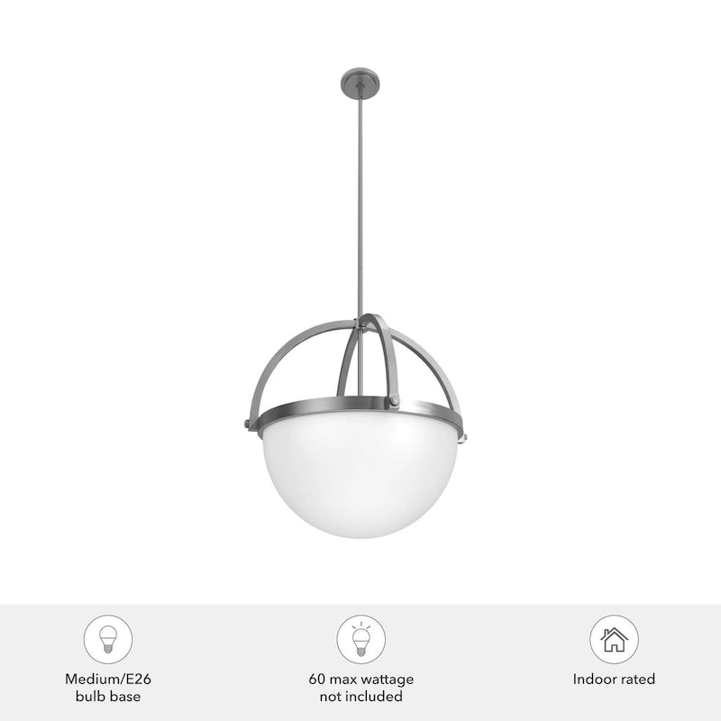 Suspension Hunter Wedgefield à 4 lumières - Salle à manger, Entrée - Géométrique - Transitionnel, Contemporain