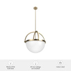 Suspension Hunter Wedgefield à 4 lumières - Salle à manger, Entrée - Géométrique - Transitionnel, Contemporain