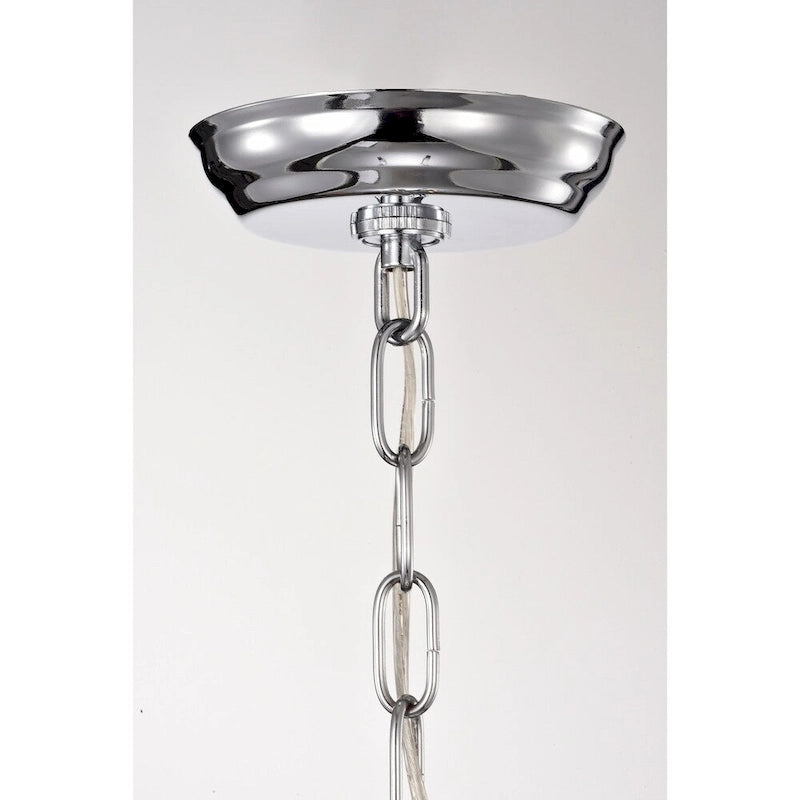 Suspension Osimo marron clair/chrome à une lumière