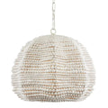 Suspension Octavia blanche de Currey &amp; Company - 40,6 cm (hauteur) x 48,3 cm (diamètre)