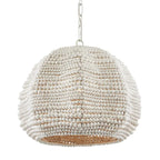 Suspension Octavia blanche de Currey &amp; Company - 40,6 cm (hauteur) x 48,3 cm (diamètre)