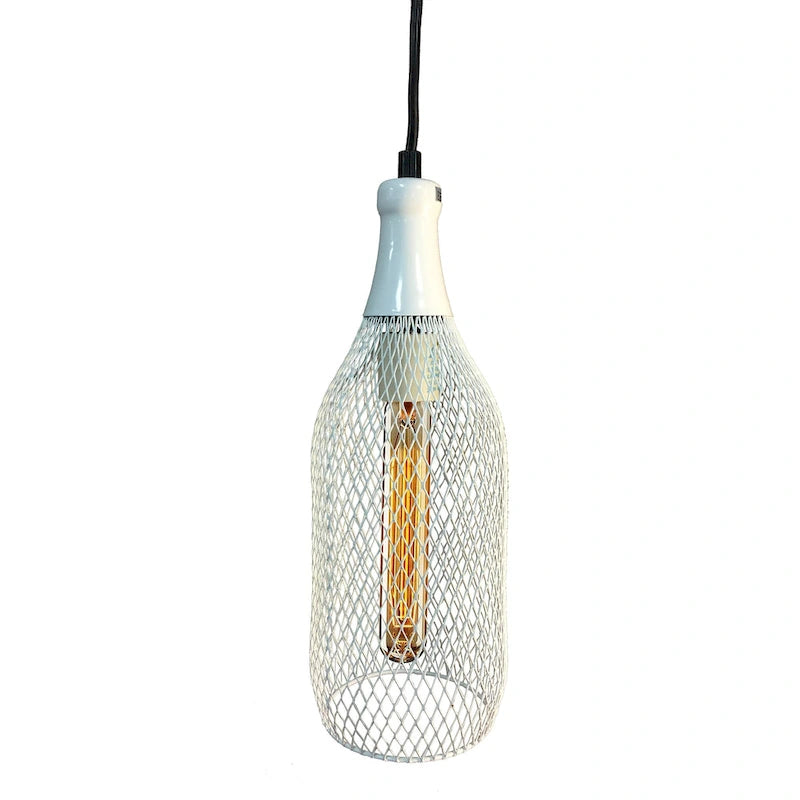 Meryl 1-light Adjustable Height White Edison Pendant
