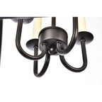 Suspension Elegant Lighting D17 H24,25 Lt:4 Finition noire - 17 po D x 17 po L x 24,25 po H