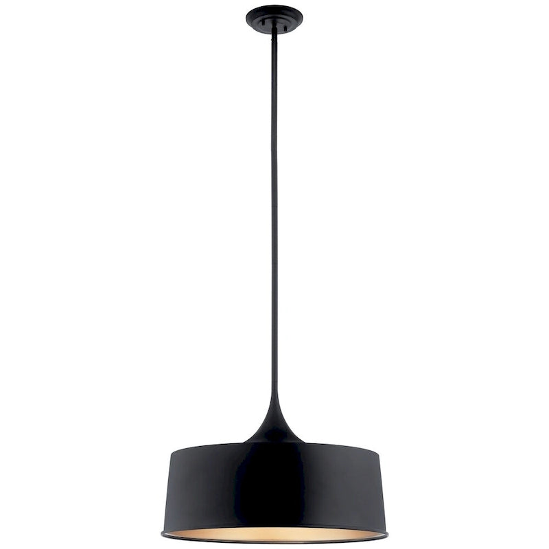 Kichler Lighting Elias 1-Light Pendant/Semi Flush Light Black