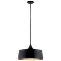 Kichler Lighting Elias 1-Light Pendant/Semi Flush Light Black