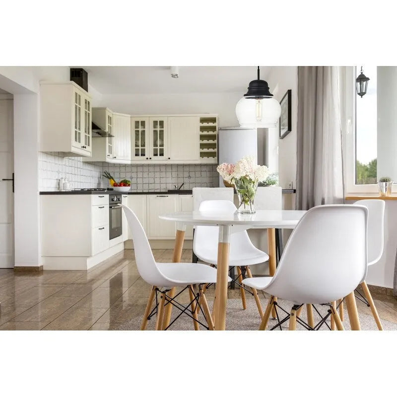 Suspension à une lumière avec verre transparent de 20 cm