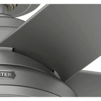 Ventilateur de plafond extérieur Hunter 52 Seawall avec kit d'éclairage LED, commande murale - Résistant à l'eau !