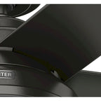 Ventilateur de plafond extérieur Hunter 52 Seawall avec kit d'éclairage LED, commande murale - Résistant à l'eau !