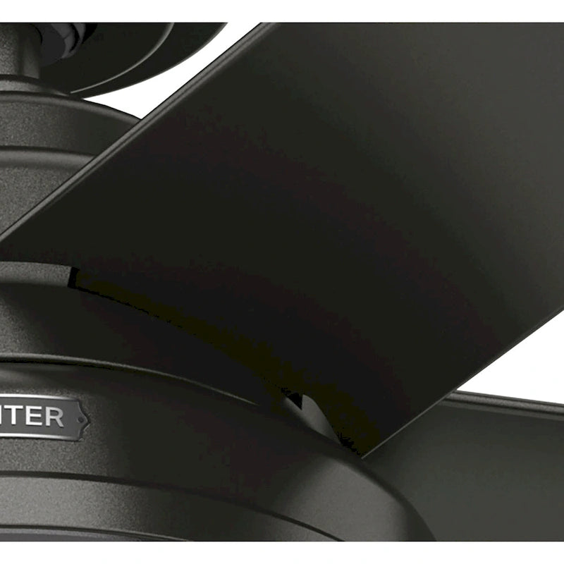 Ventilateur de plafond extérieur Hunter 52 Seawall avec kit d'éclairage LED, commande murale - Résistant à l'eau !